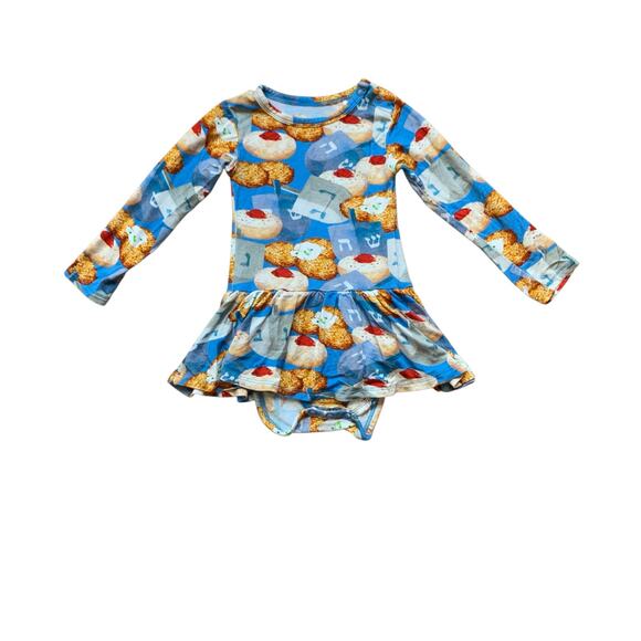 Posh Peanut Hanukkah Twirl Bodysuit - Picture 1 of 8